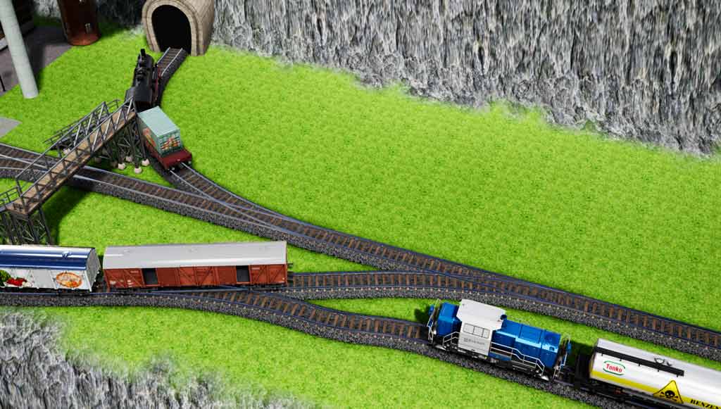 add engines waggons overpass