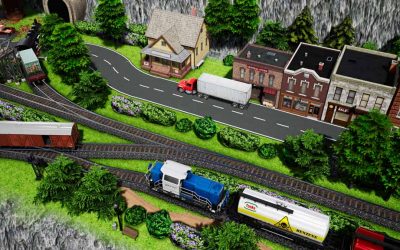 5 steps to build scenery with trains and truck