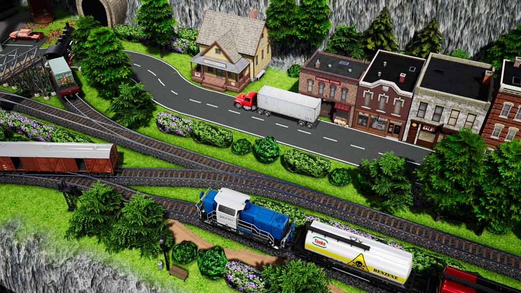 5 steps to build scenery with trains and truck